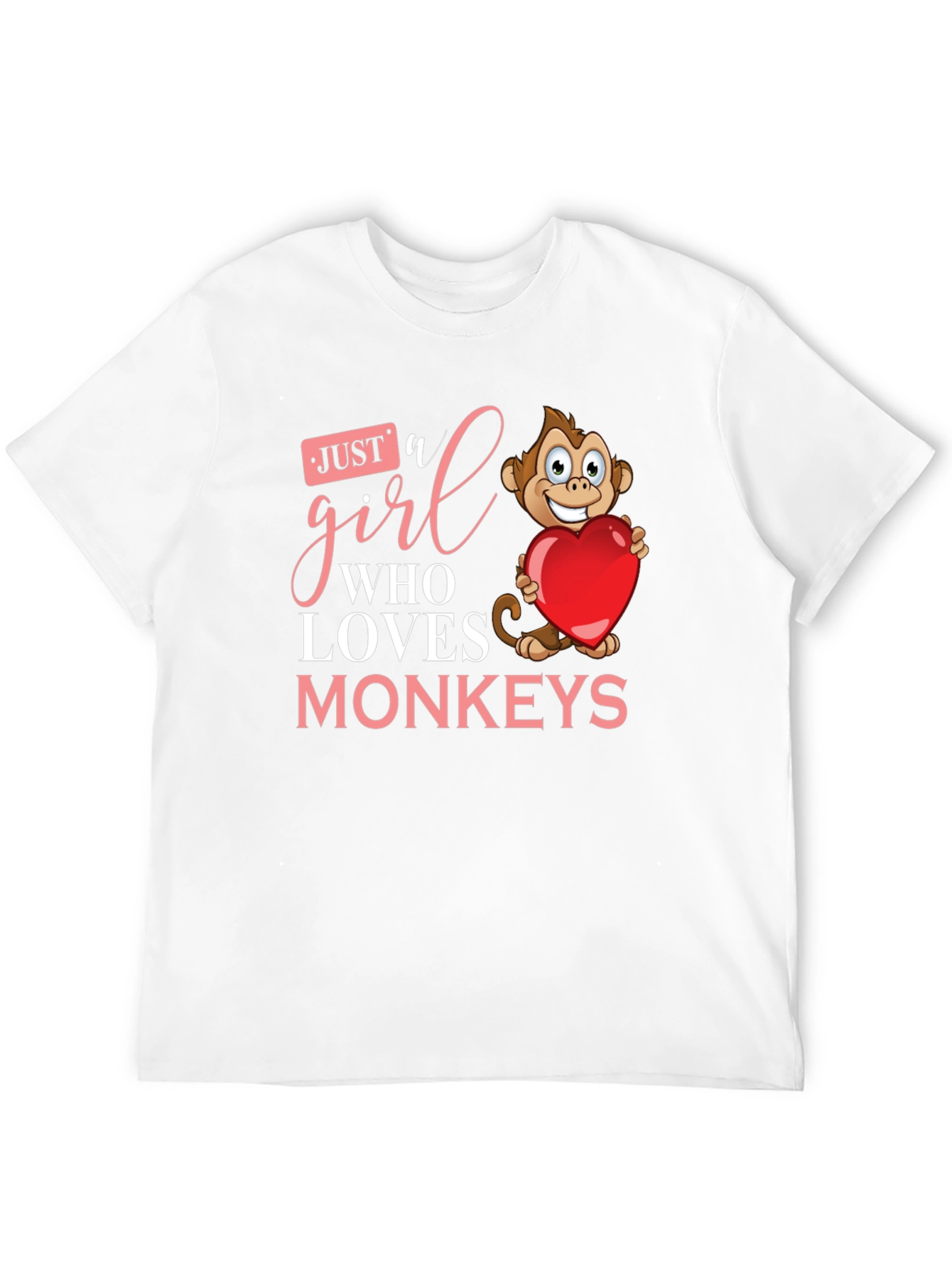 Just a Girl Who Loves Monkeys T-Shirt
