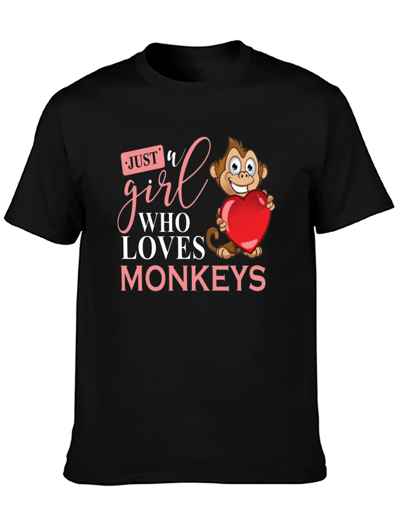 Just a Girl Who Loves Monkeys T-Shirt
