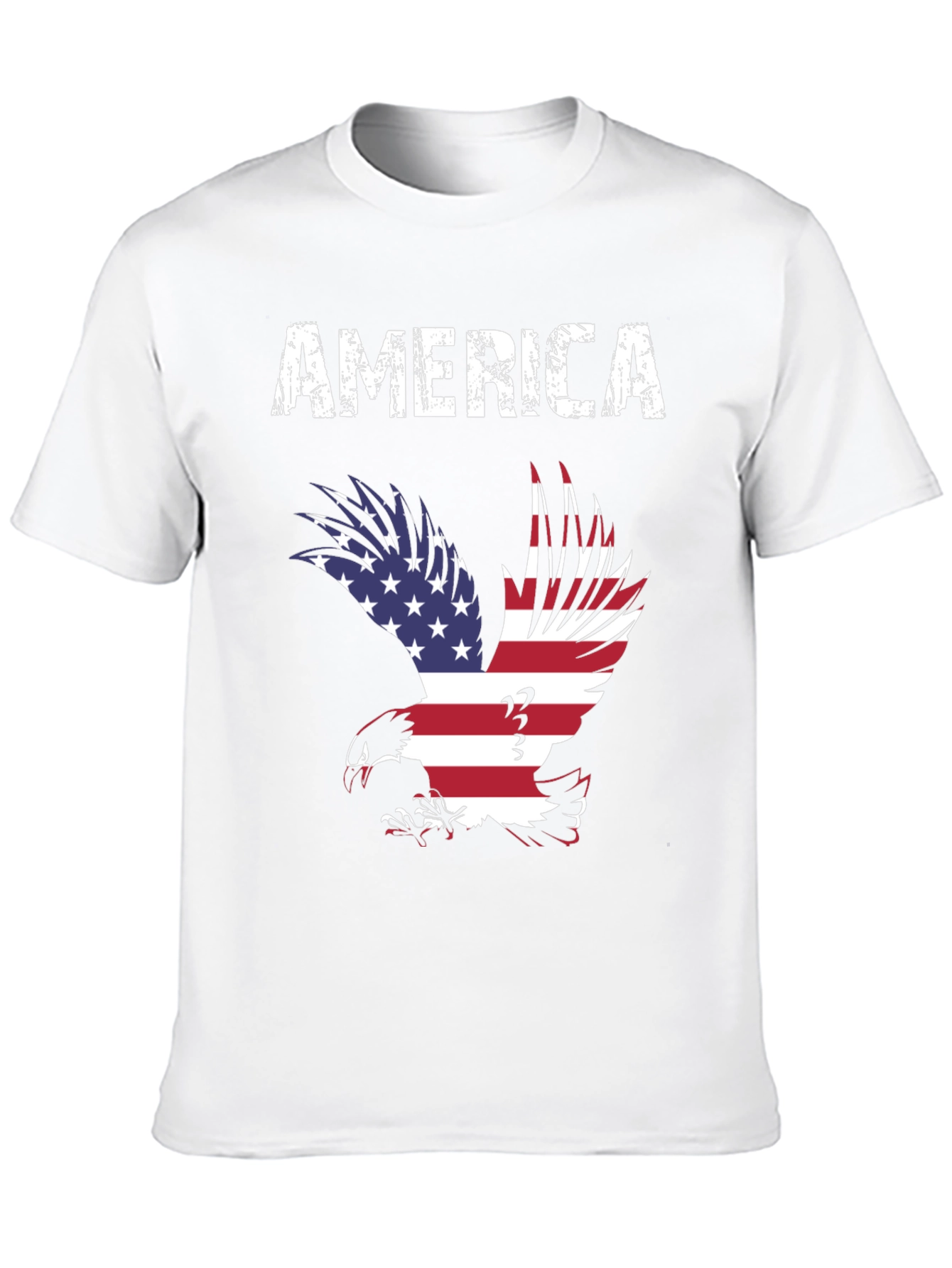 America Eagle Graphic Tee - Patriotic USA Flag T-Shirt