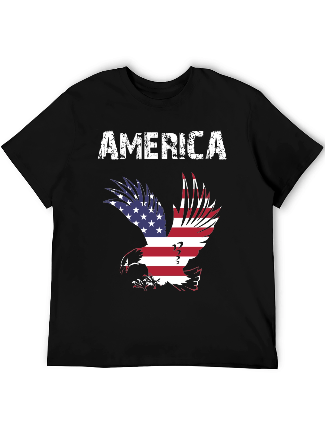 America Eagle Graphic Tee - Patriotic USA Flag T-Shirt