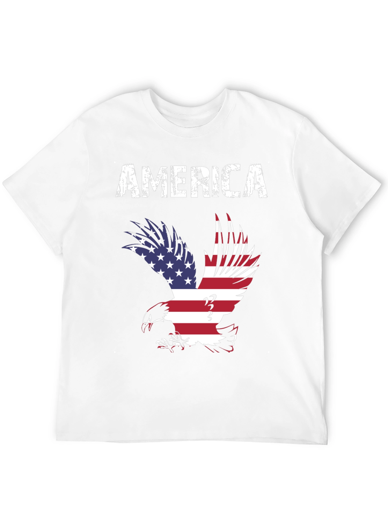 America Eagle Graphic Tee - Patriotic USA Flag T-Shirt