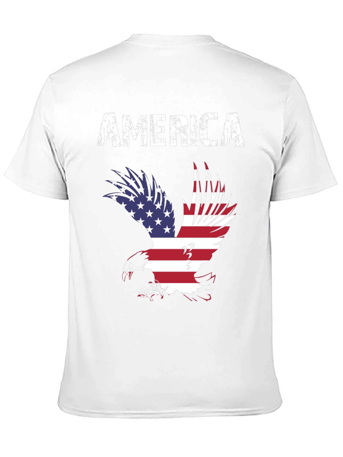 America Eagle Graphic Tee - Patriotic USA Flag T-Shirt