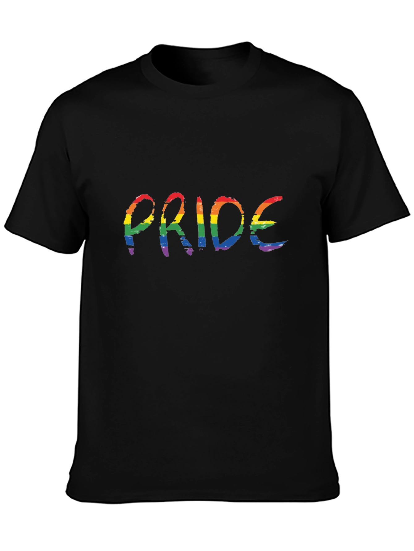 Pride Rainbow Graphic Tee - Black LGBT Shirt