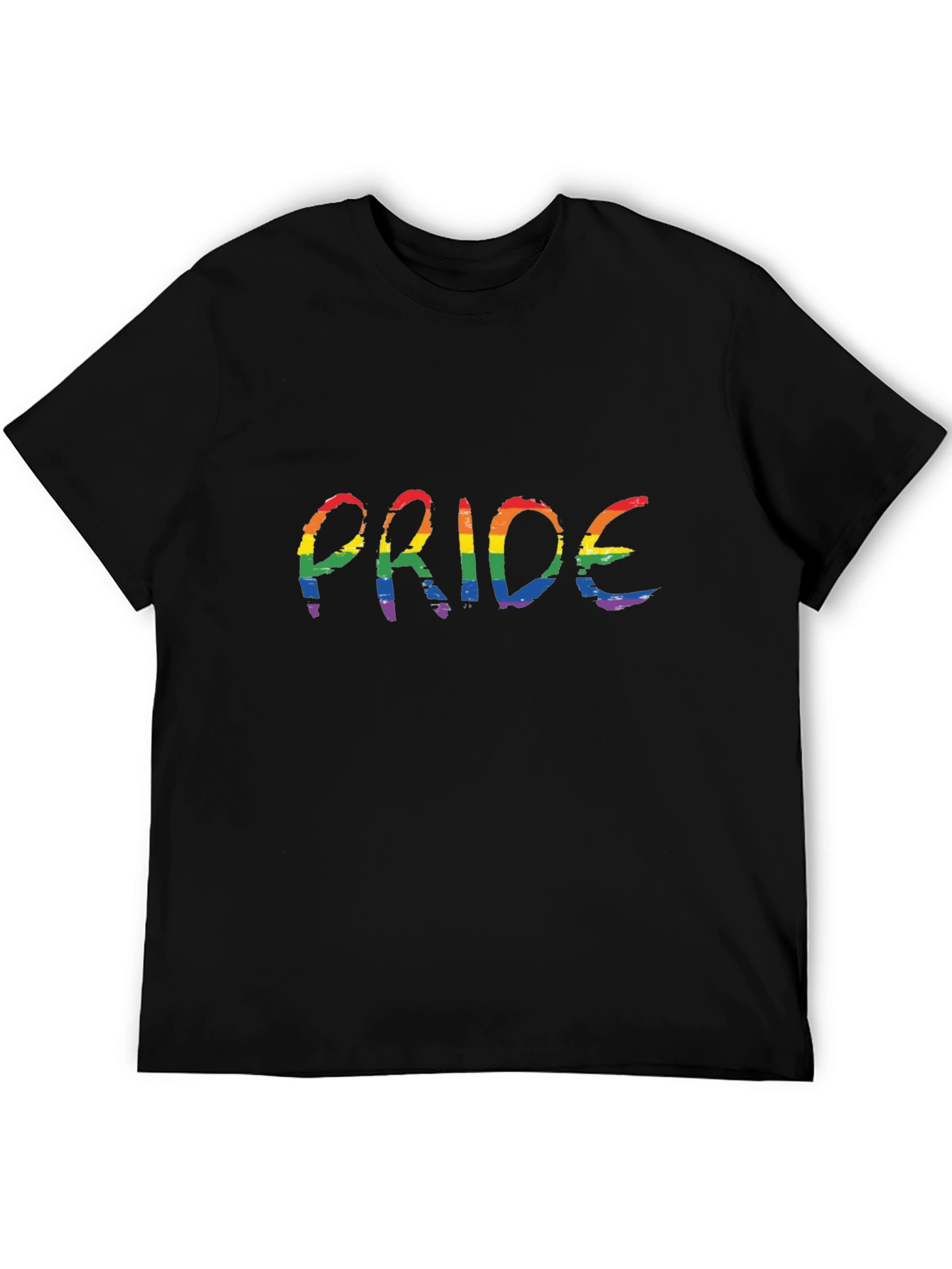 Pride Rainbow Graphic Tee - Black LGBT Shirt