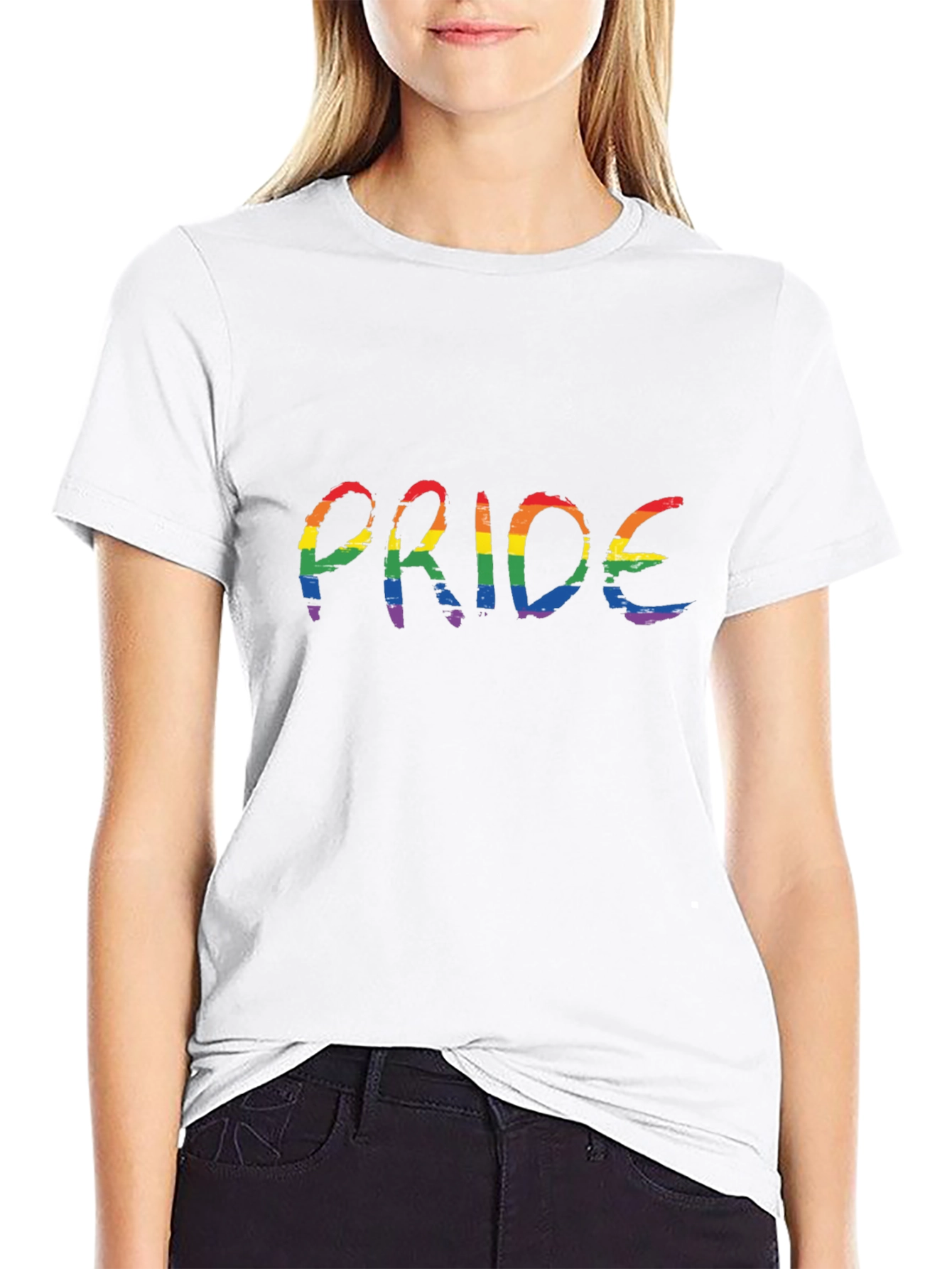 Pride Rainbow Graphic Tee - Black LGBT Shirt
