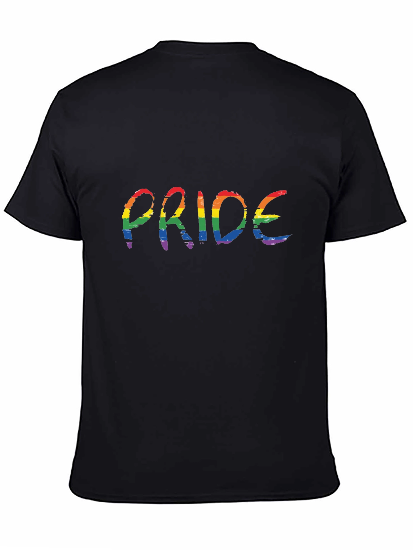 Pride Rainbow Graphic Tee - Black LGBT Shirt
