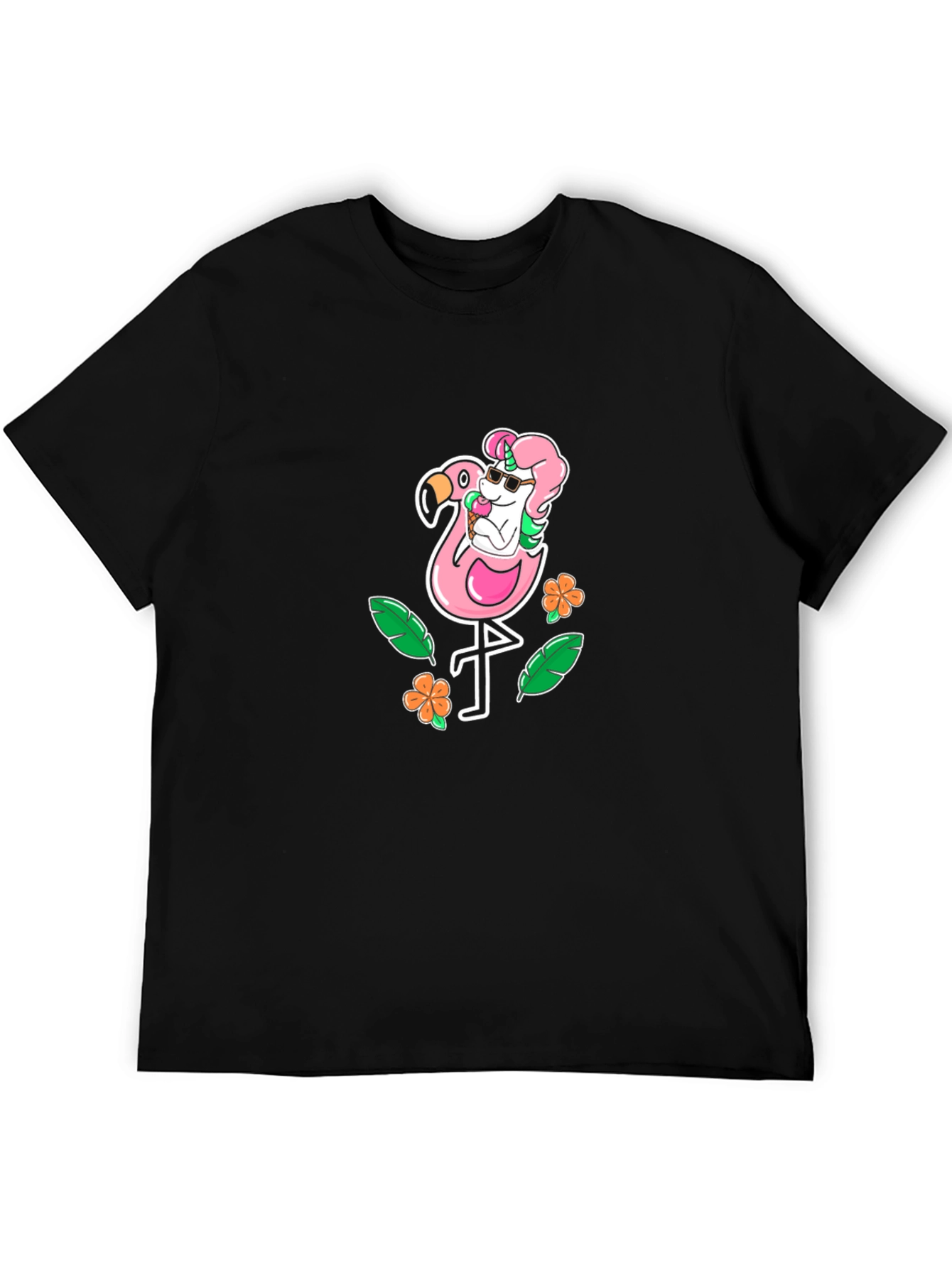 Unicorn Flamingo Graphic T-Shirt