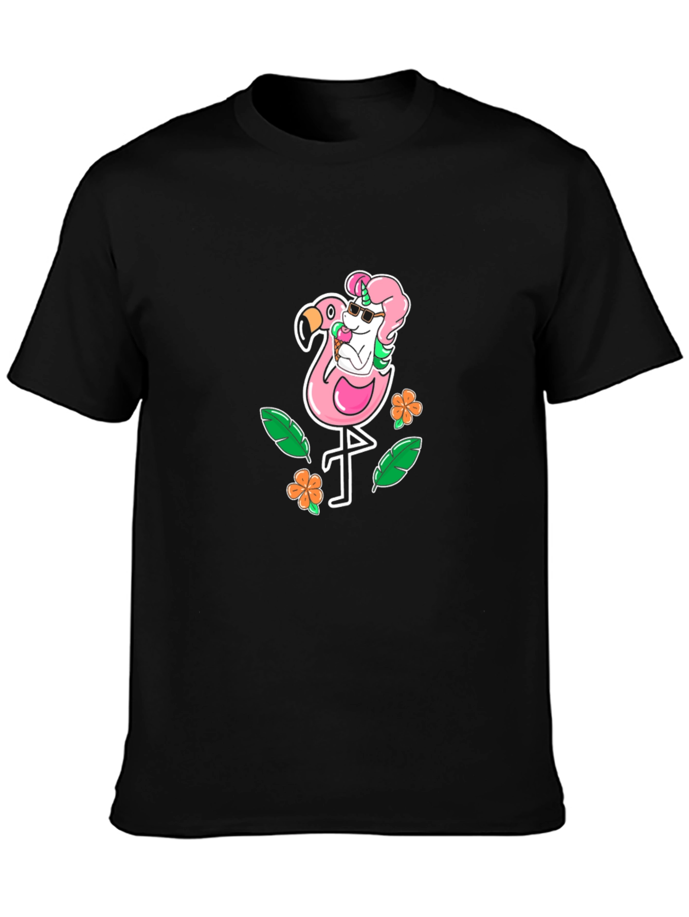 Unicorn Flamingo Graphic T-Shirt
