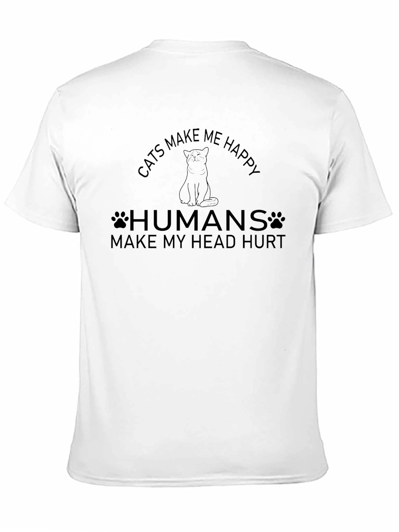 Cats Make Me Happy Graphic T-Shirt