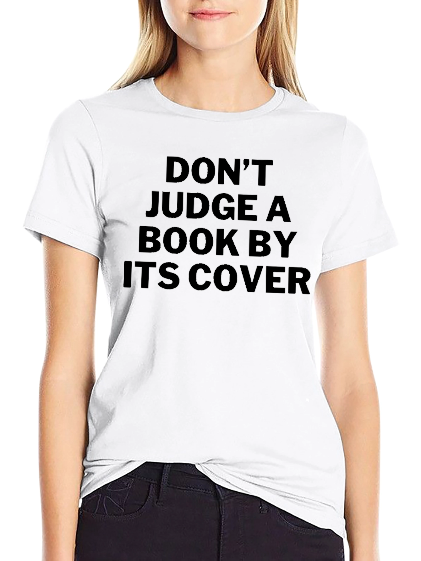 Dont Judge a Book By Its Cover Black T-Shirt
