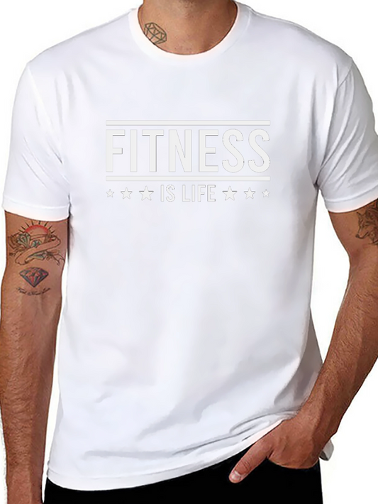 Fitness is Life Black T-Shirt
