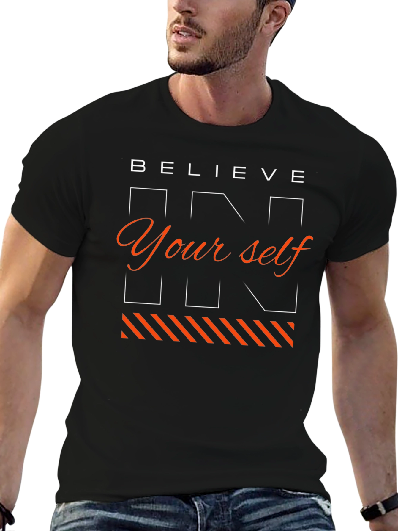 Believe Yourself Graphic Tee - Black T-Shirt