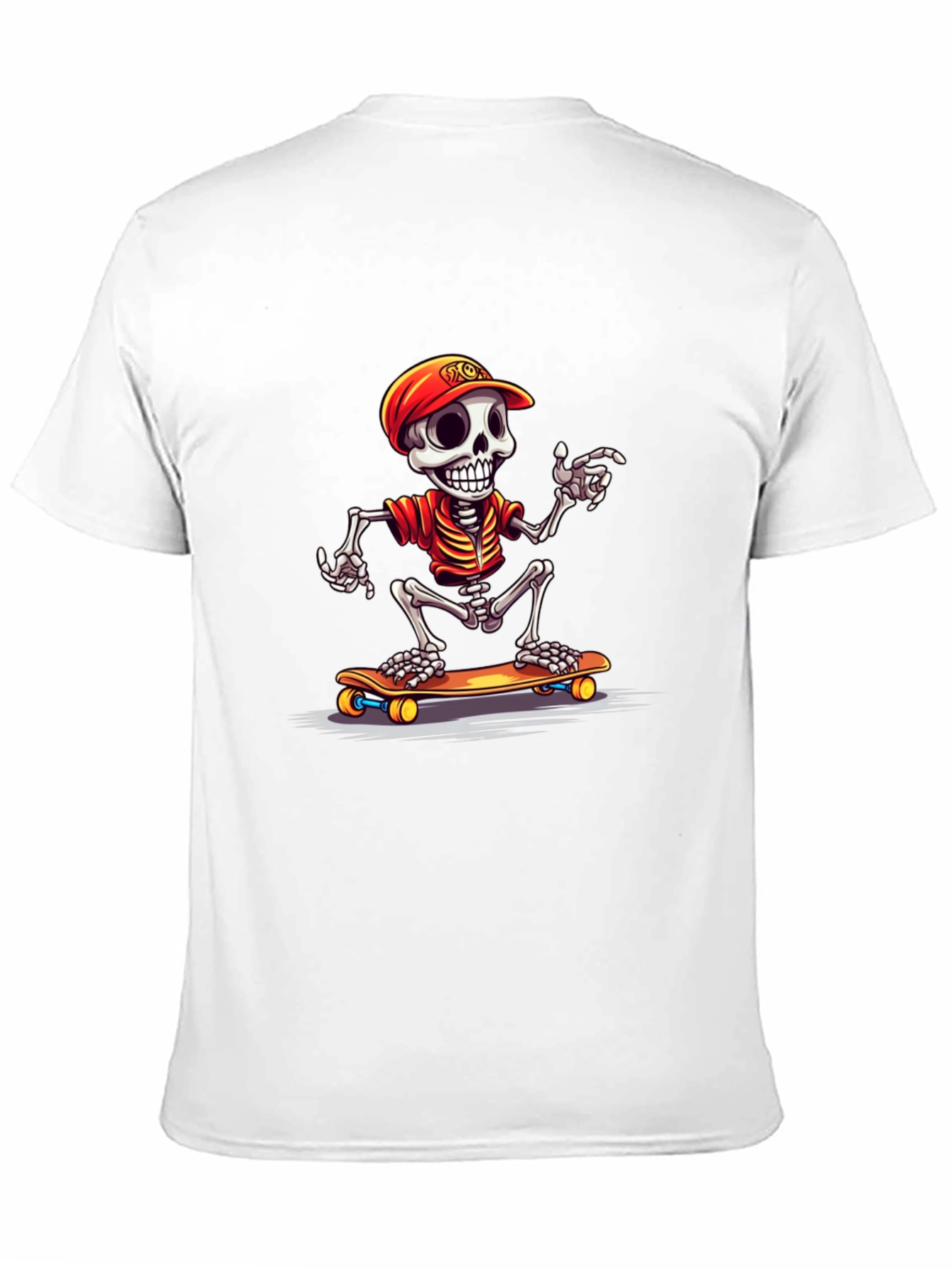 Skeleton Skateboarder Graphic Tee
