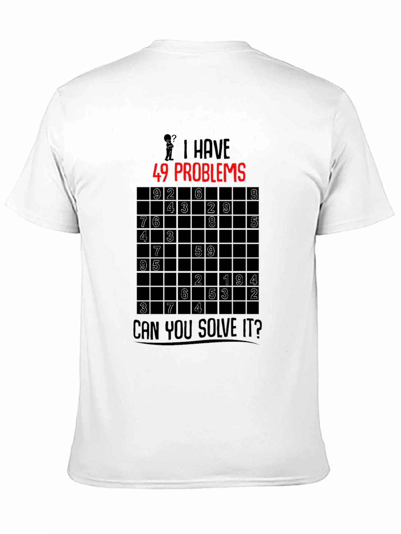 49 Problems Sudoku Graphic T-Shirt