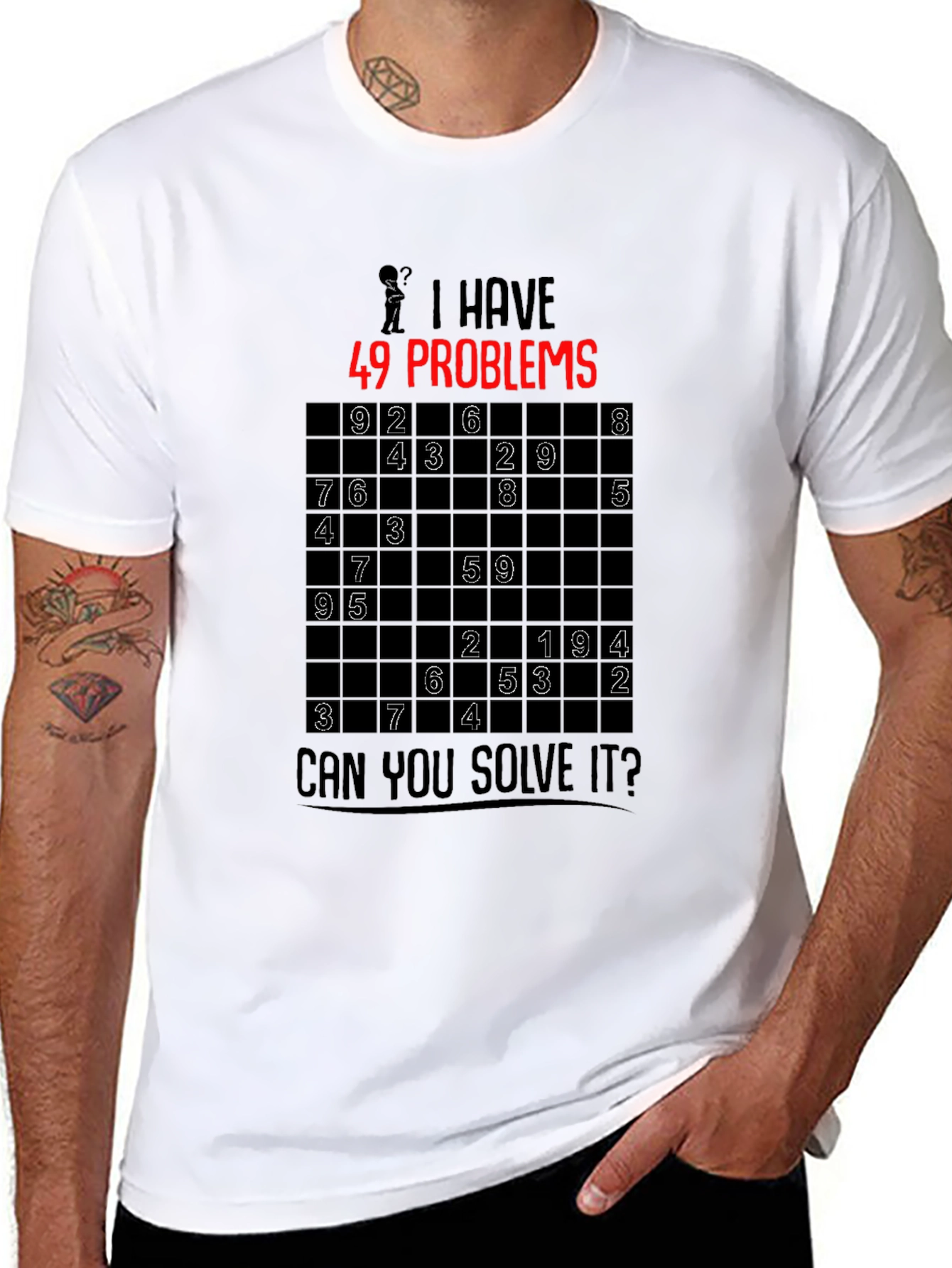 49 Problems Sudoku Graphic T-Shirt