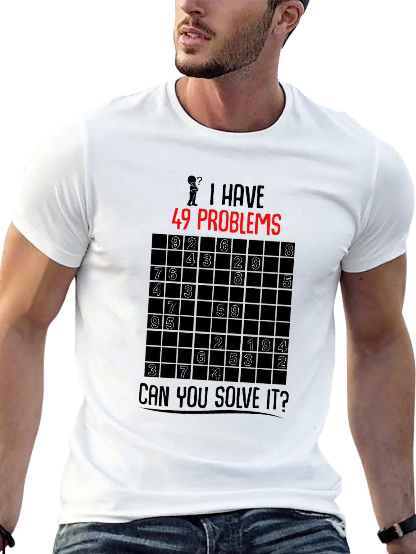49 Problems Sudoku Graphic T-Shirt