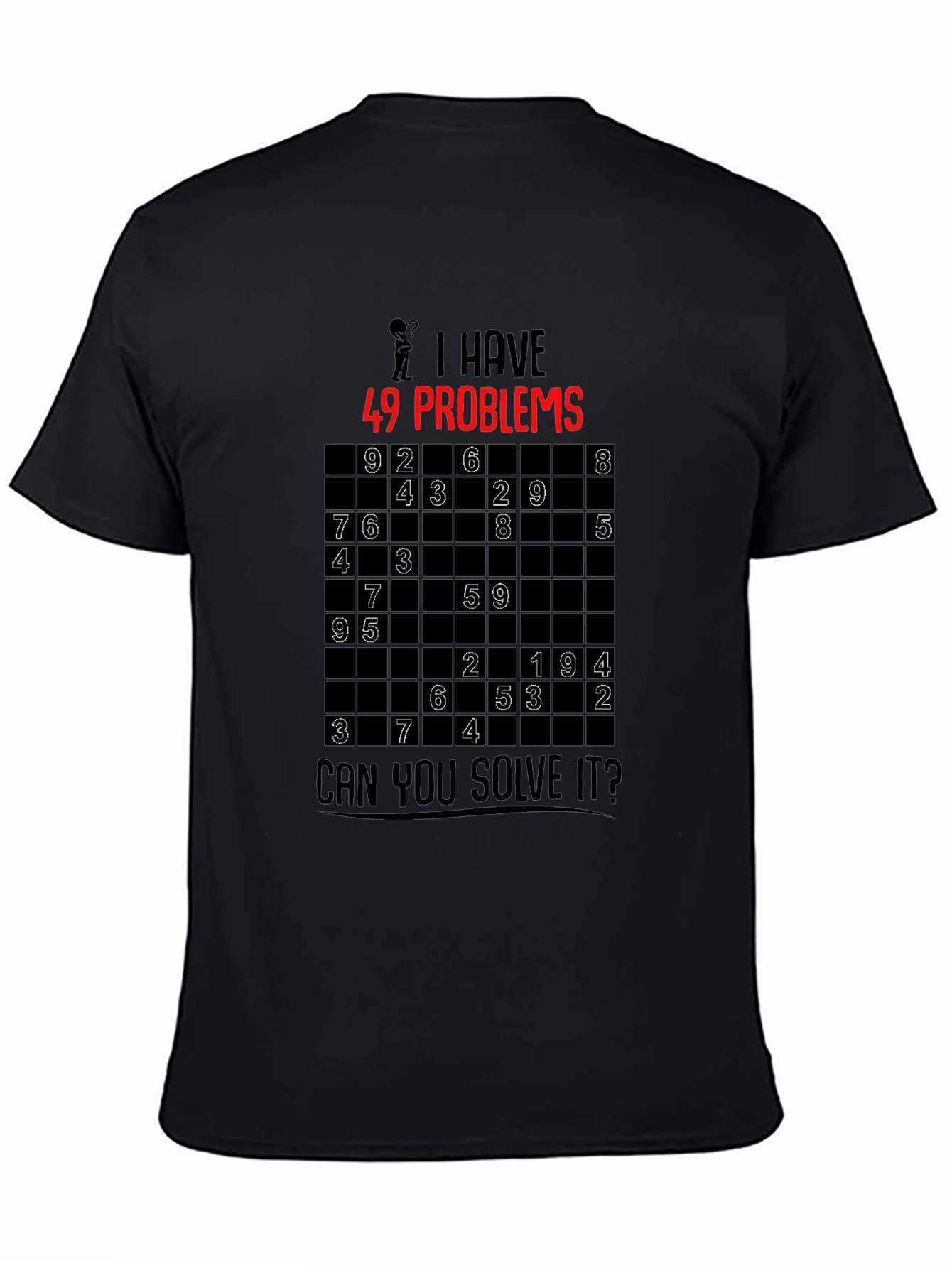 49 Problems Sudoku Graphic T-Shirt