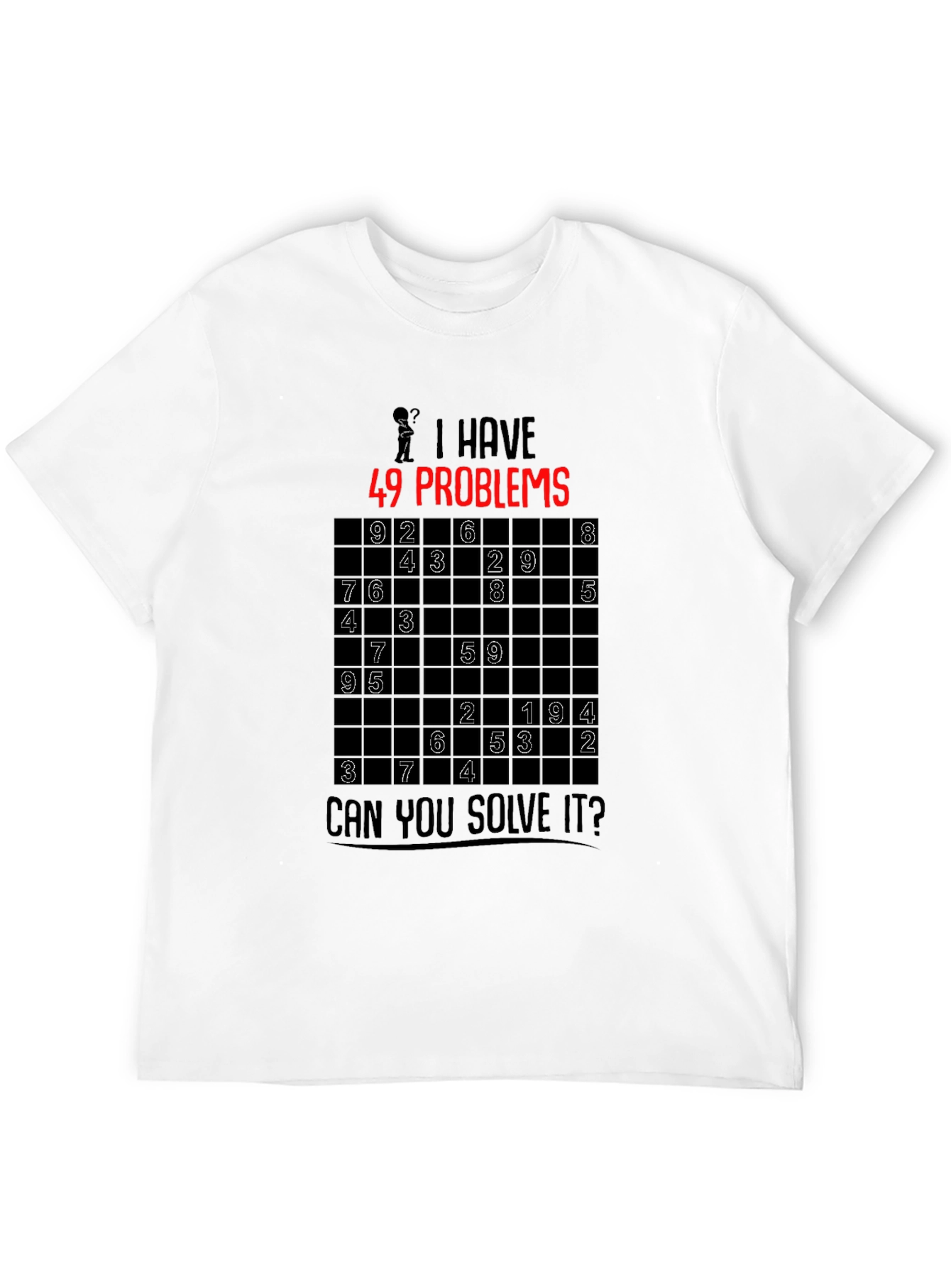 49 Problems Sudoku Graphic T-Shirt