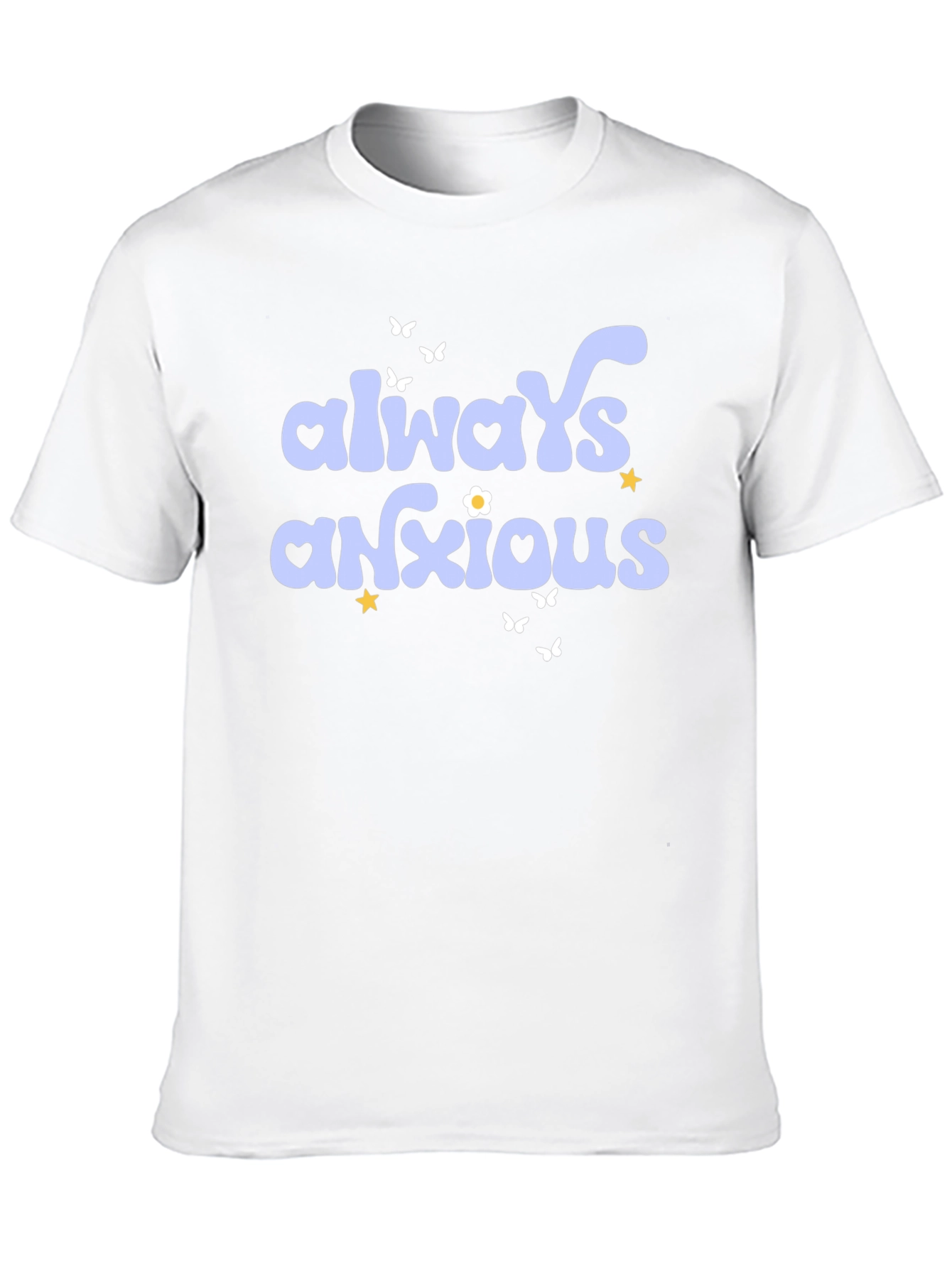Always Anxious Graphic Tee - Unisex Black T-Shirt