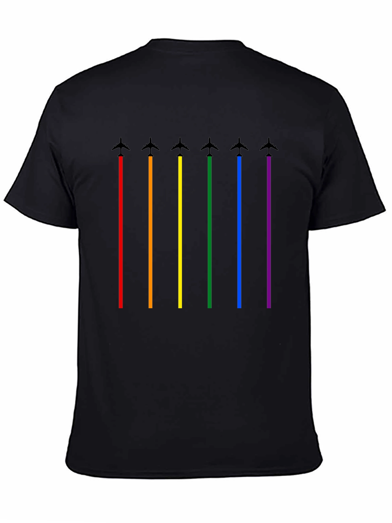Pride Rainbow Airplane T-Shirt