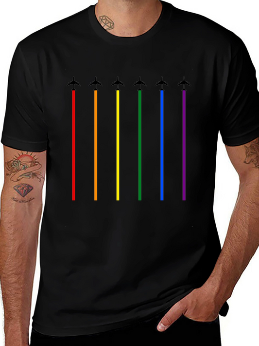 Pride Rainbow Airplane T-Shirt