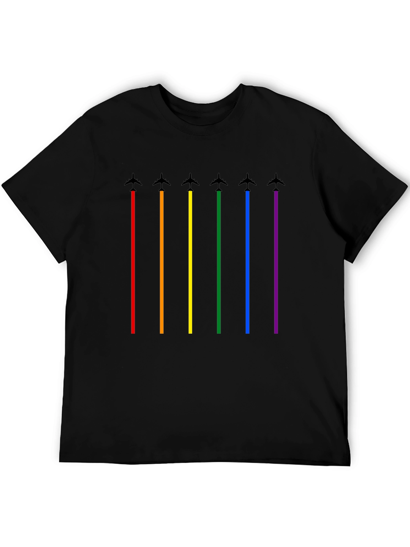 Pride Rainbow Airplane T-Shirt