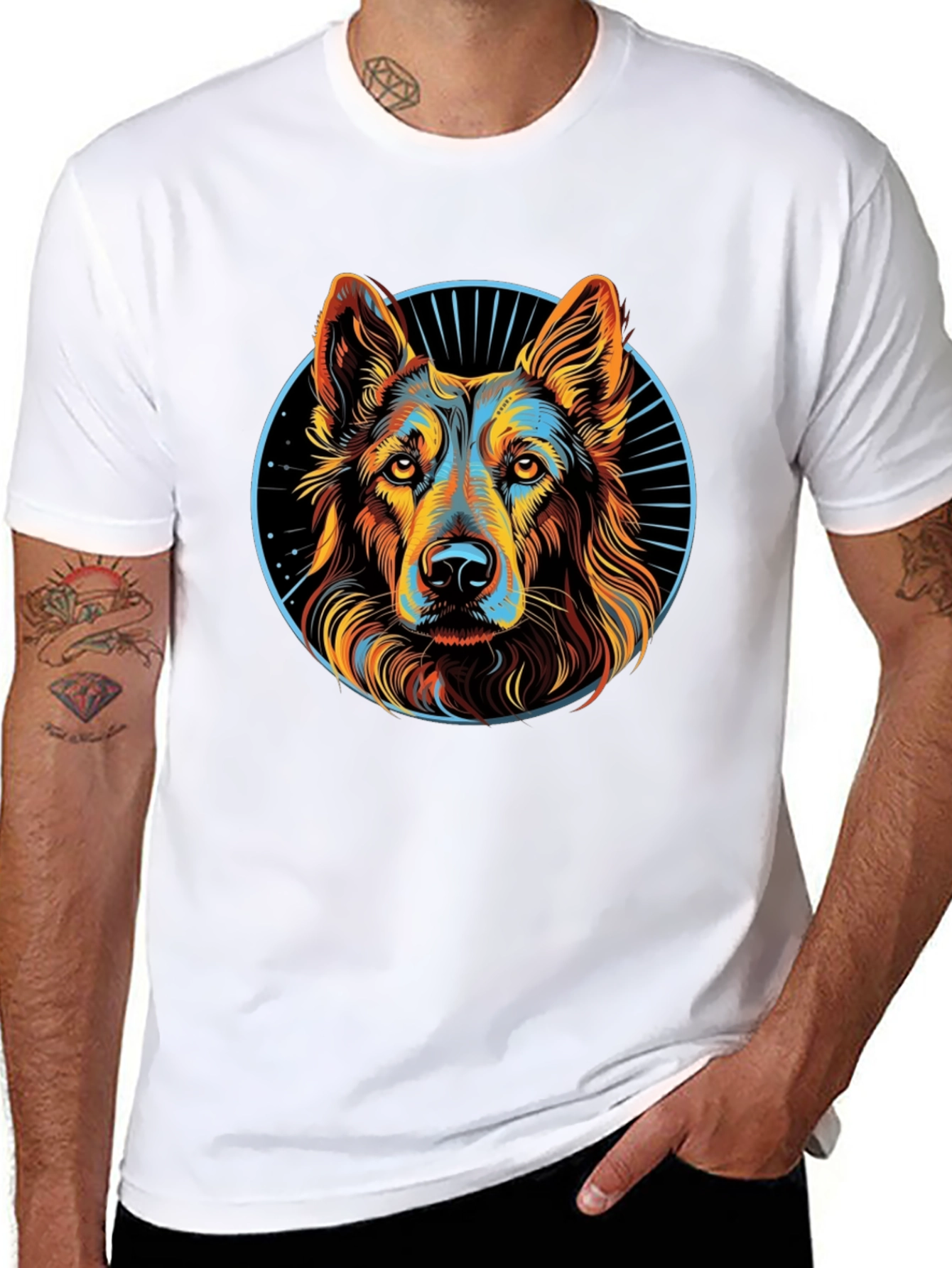 German Shepherd Graphic T-Shirt - Stylish Dog Lover Tee