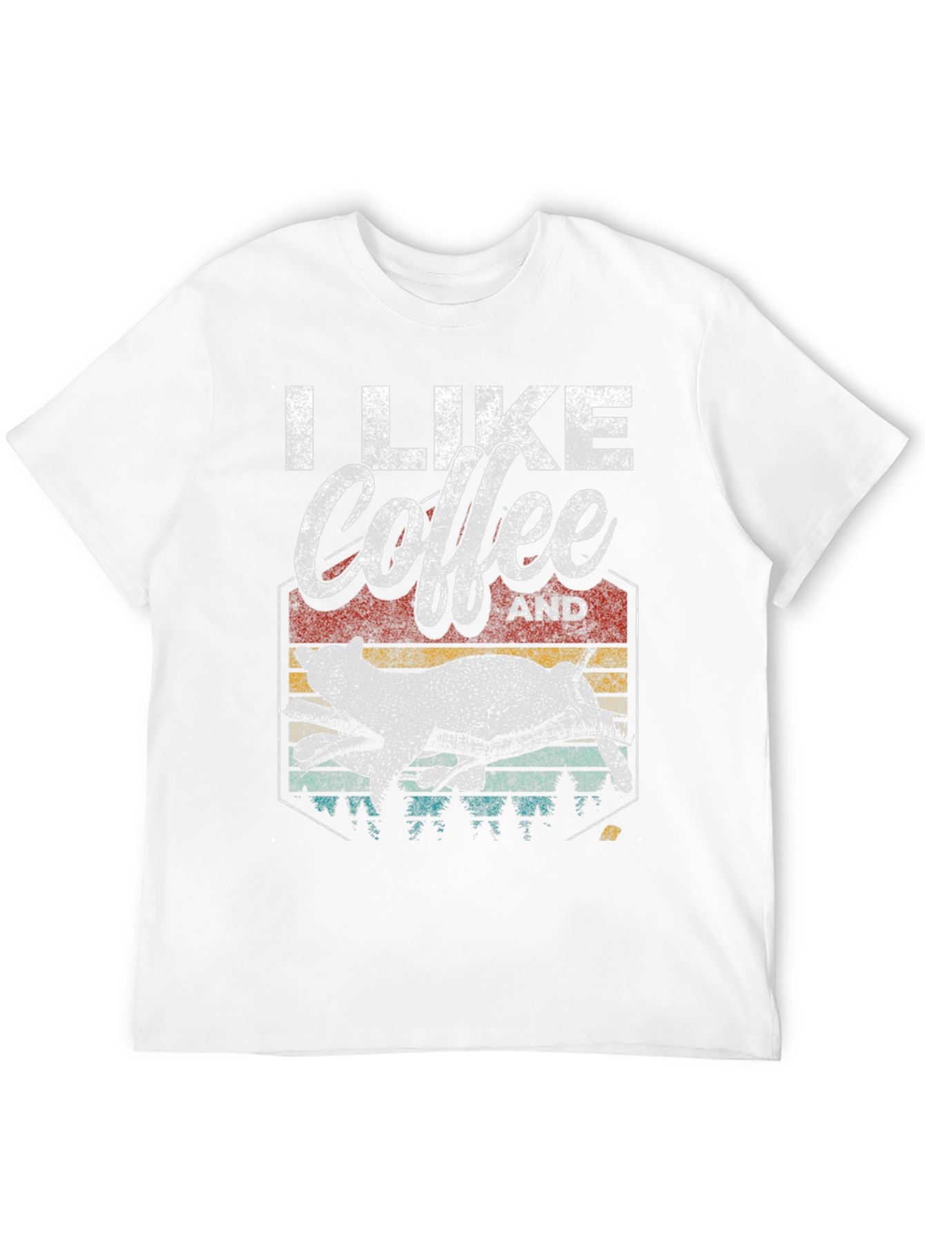 I Like Coffee And Leopards Graphic Tee
