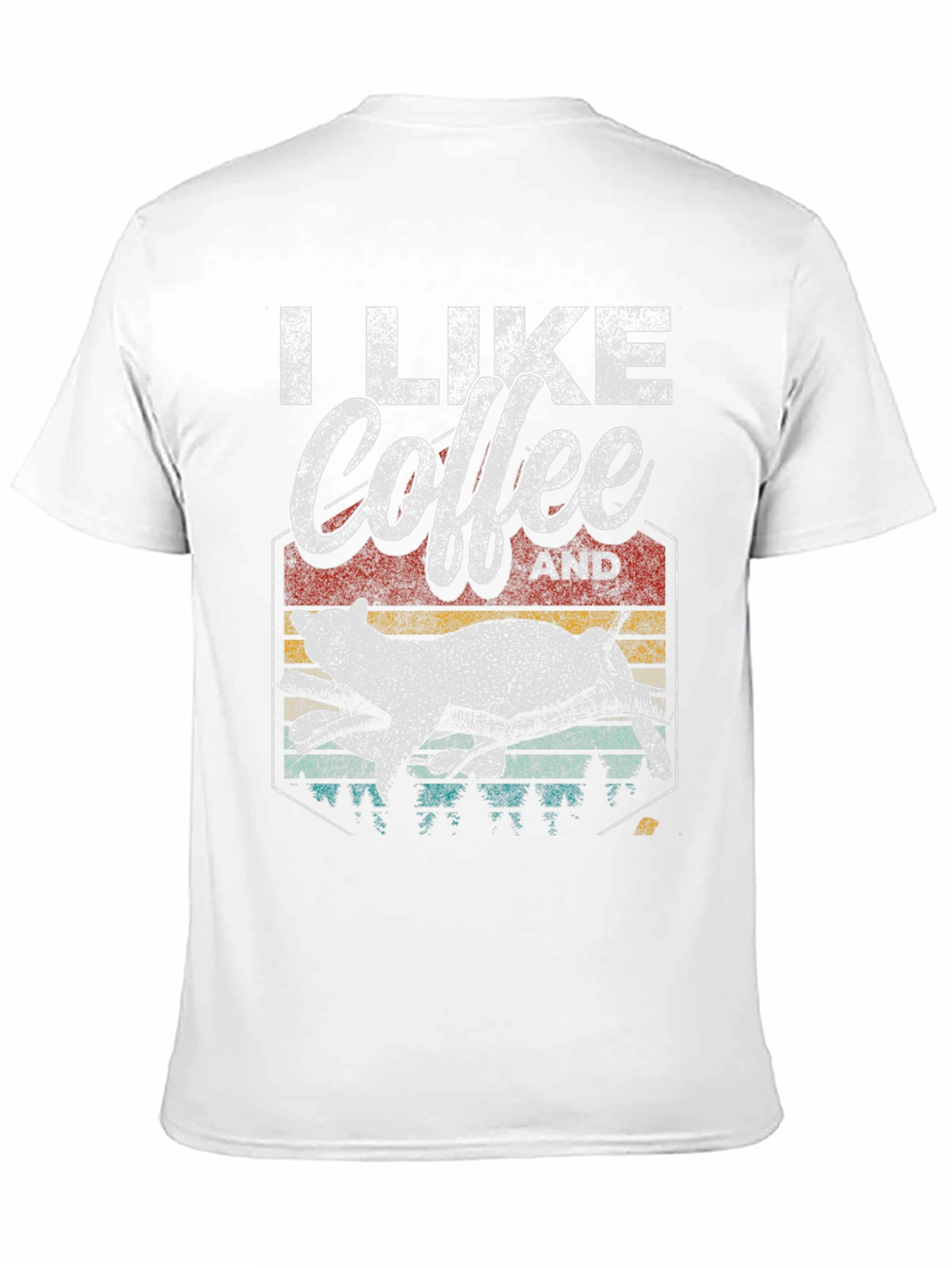 I Like Coffee And Leopards Graphic Tee