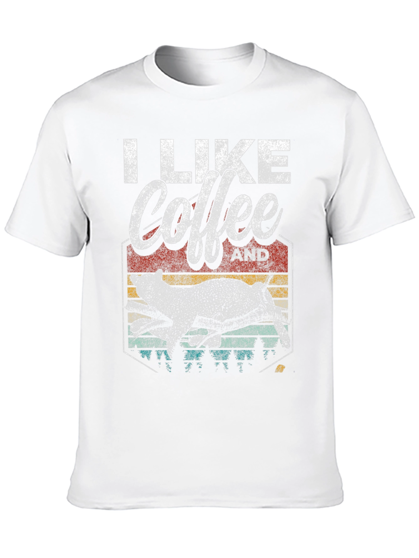 I Like Coffee And Leopards Graphic Tee