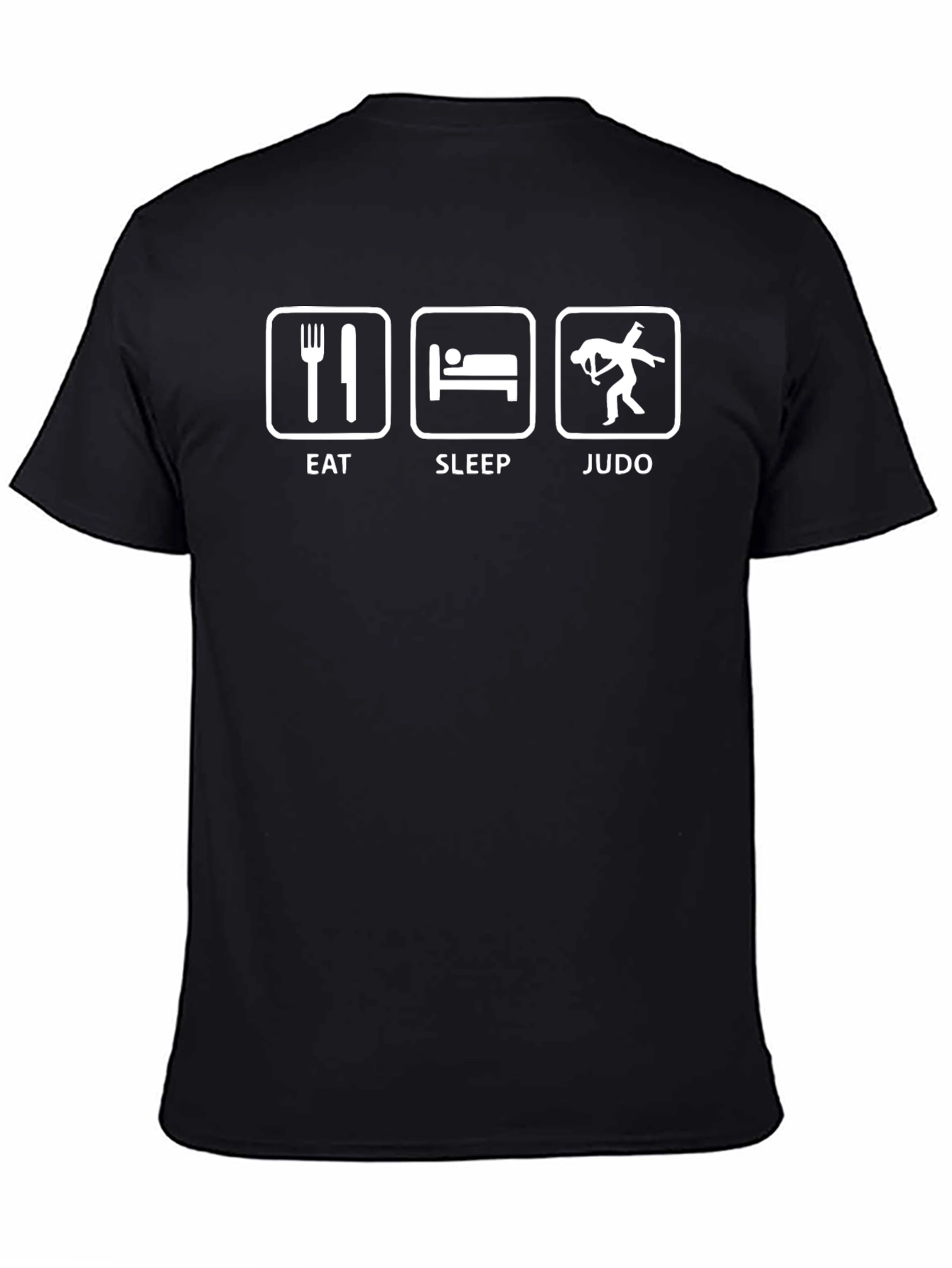 Eat Sleep Judo Black T-Shirt