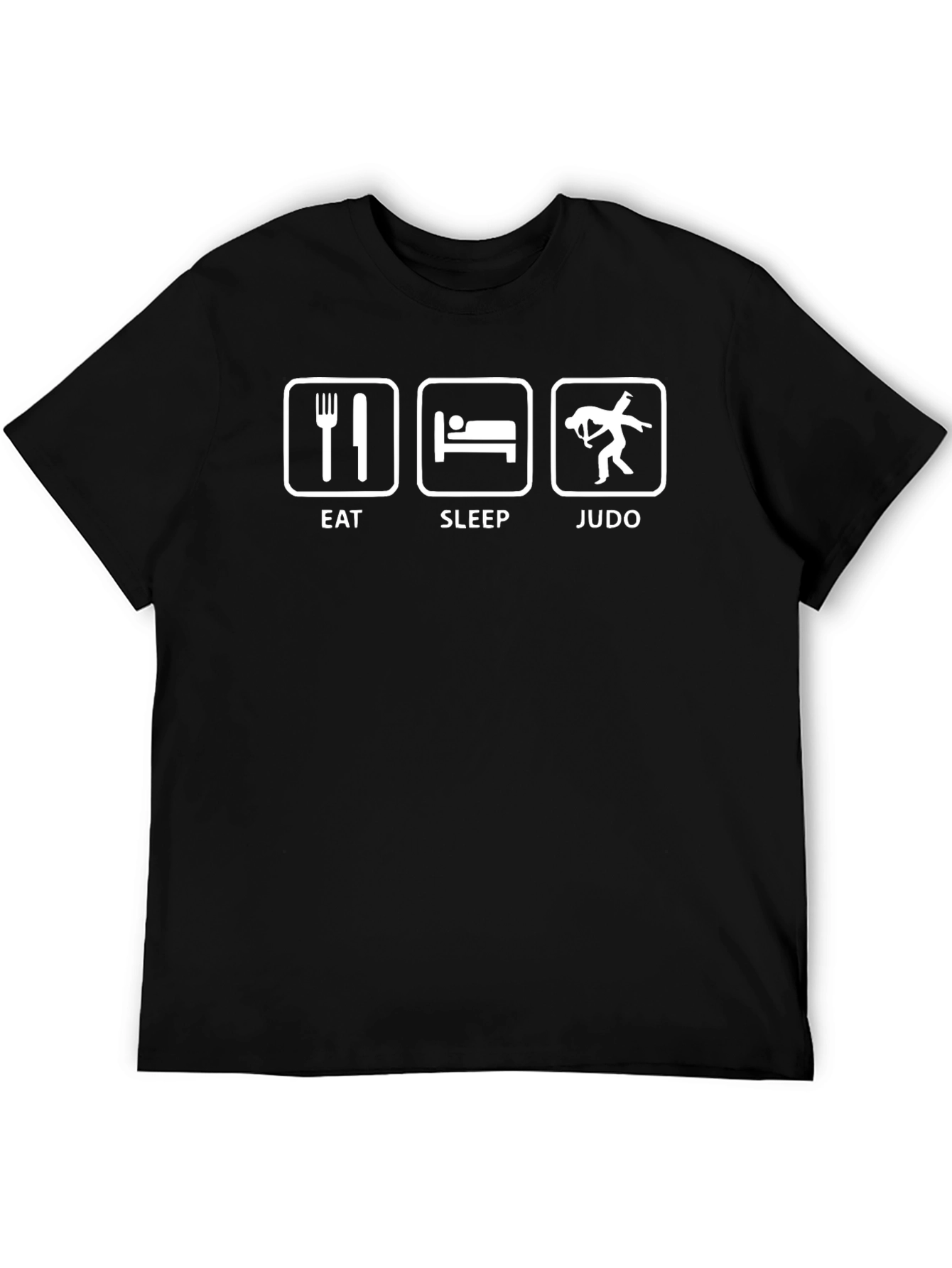 Eat Sleep Judo Black T-Shirt