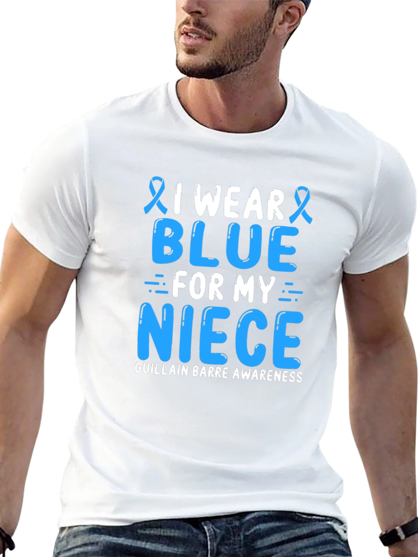 I Wear Blue For My Niece Awareness T-Shirt