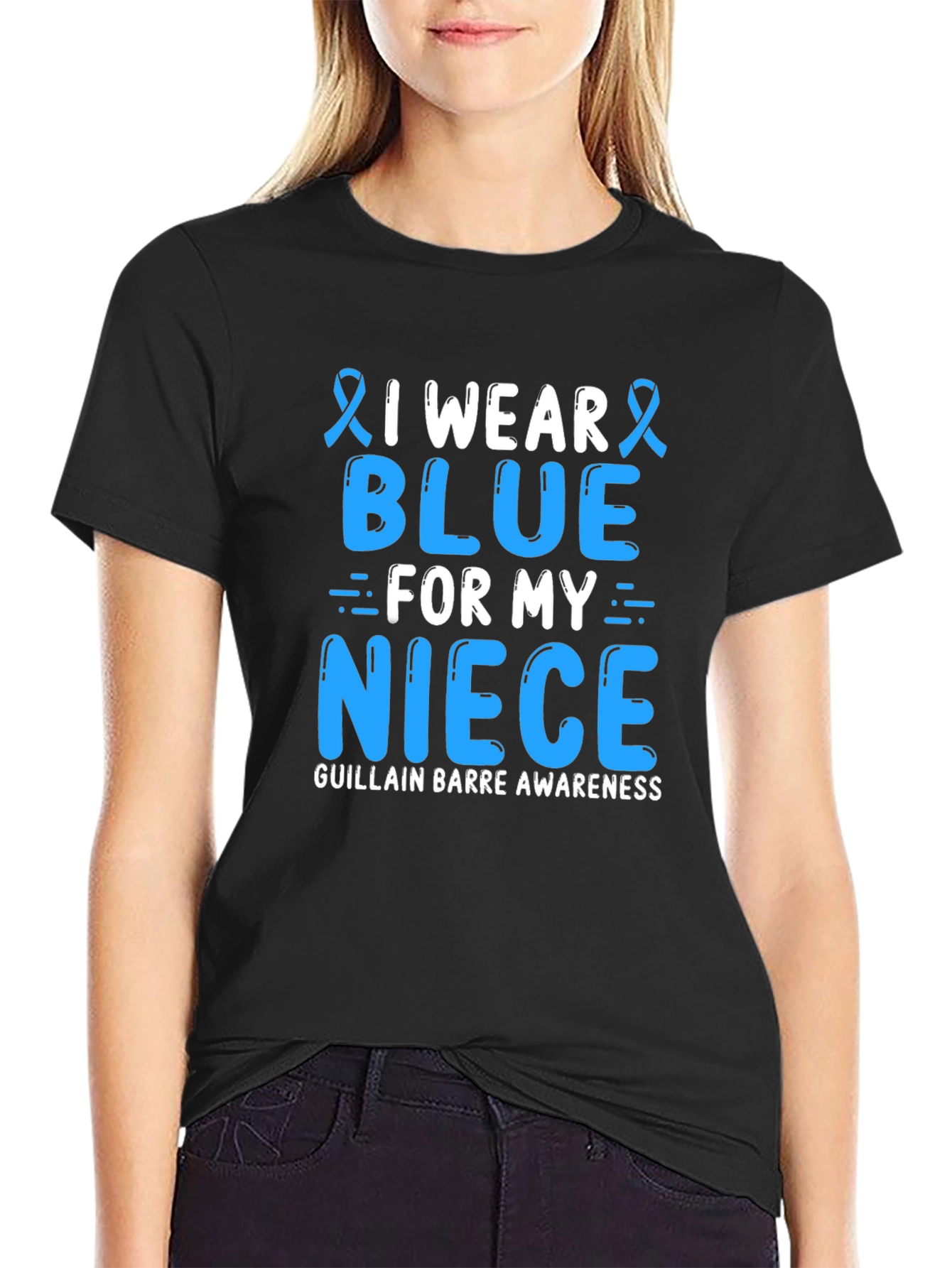 I Wear Blue For My Niece Awareness T-Shirt