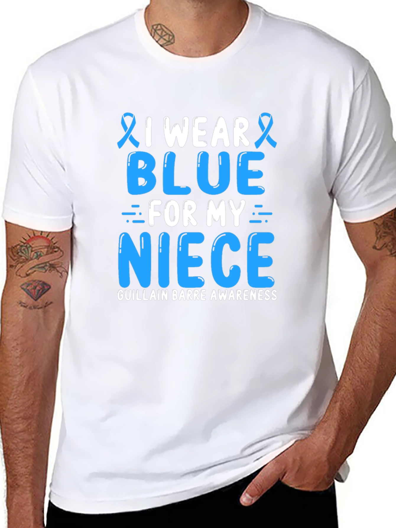 I Wear Blue For My Niece Awareness T-Shirt