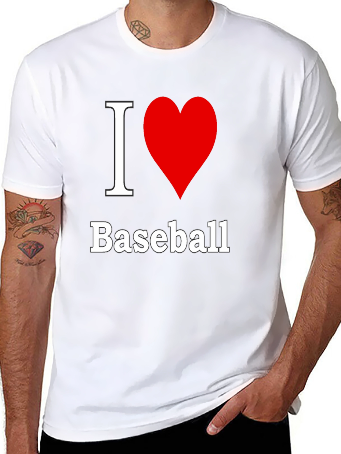 I Love Baseball T-Shirt - Classic Design