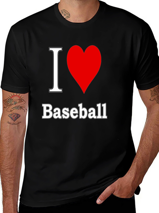 I Love Baseball T-Shirt - Classic Design