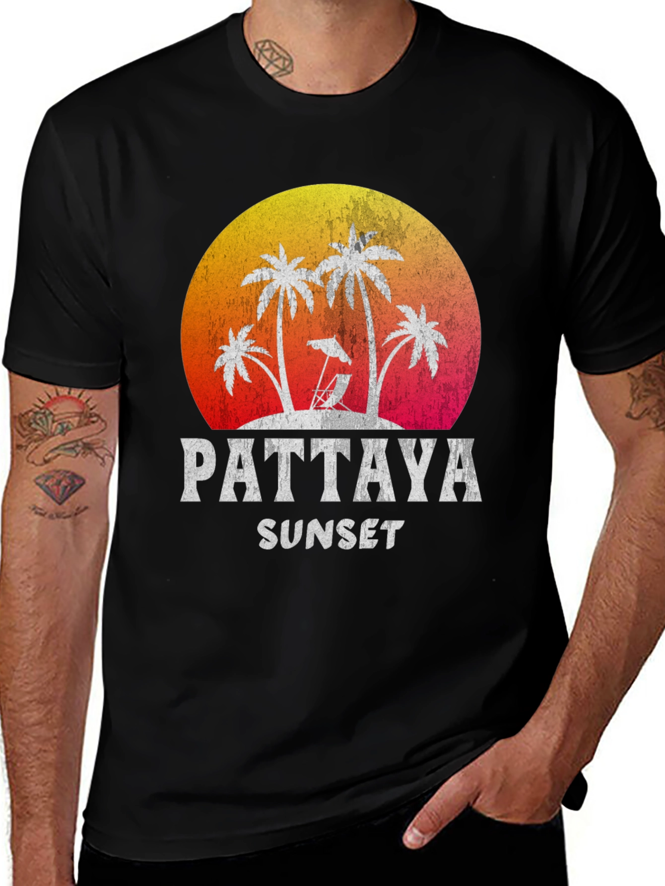 Pattaya Sunset Graphic Tee - Vacation Vibes