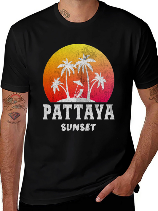 Pattaya Sunset Graphic Tee - Vacation Vibes