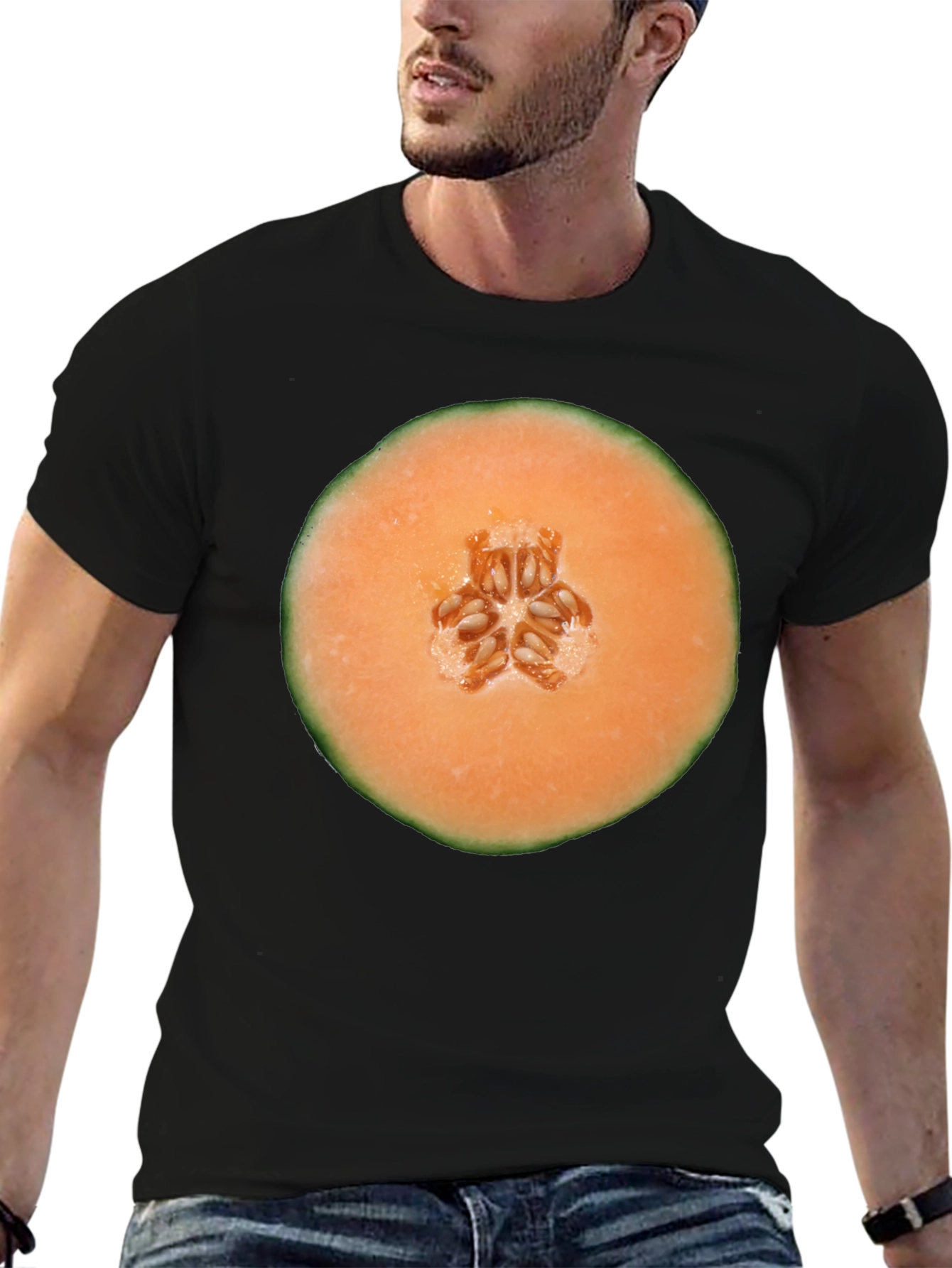 Melon Slice Graphic T-Shirt - Unisex Black Tee