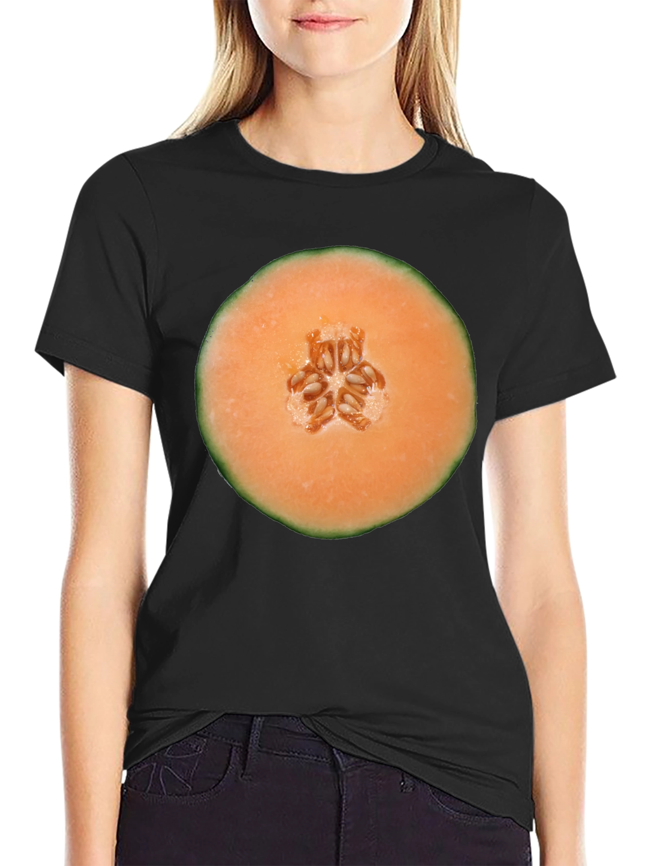 Melon Slice Graphic T-Shirt - Unisex Black Tee