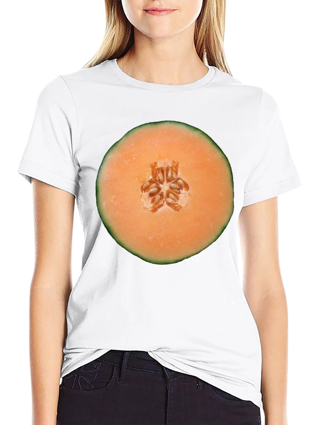 Melon Slice Graphic T-Shirt - Unisex Black Tee