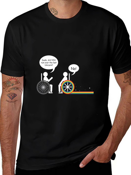 Funny Wheelchair Last Unicorn T-Shirt