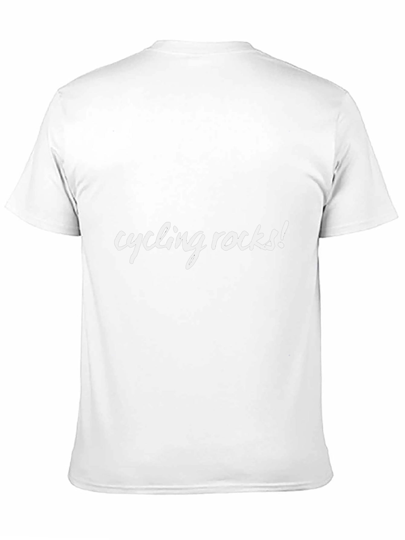 Cycling Rocks! Black Graphic Tee Shirt