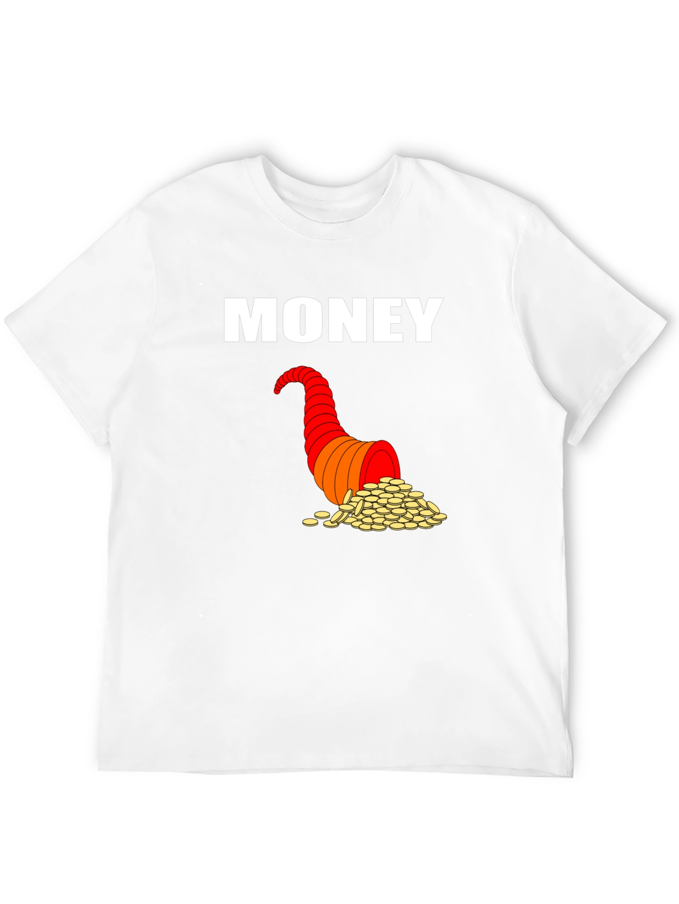 Money Horn T-Shirt Black Graphic Tee