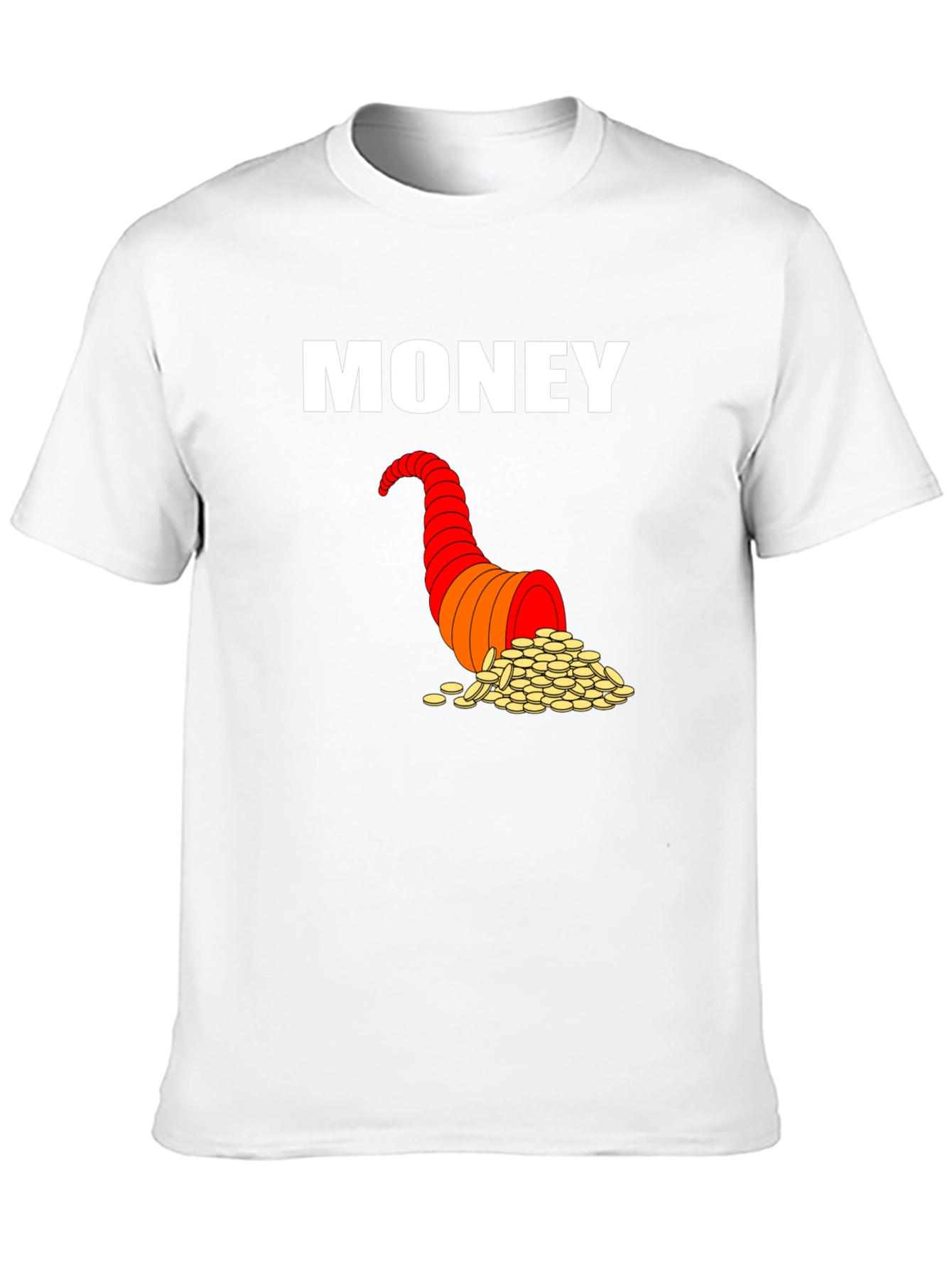 Money Horn T-Shirt Black Graphic Tee