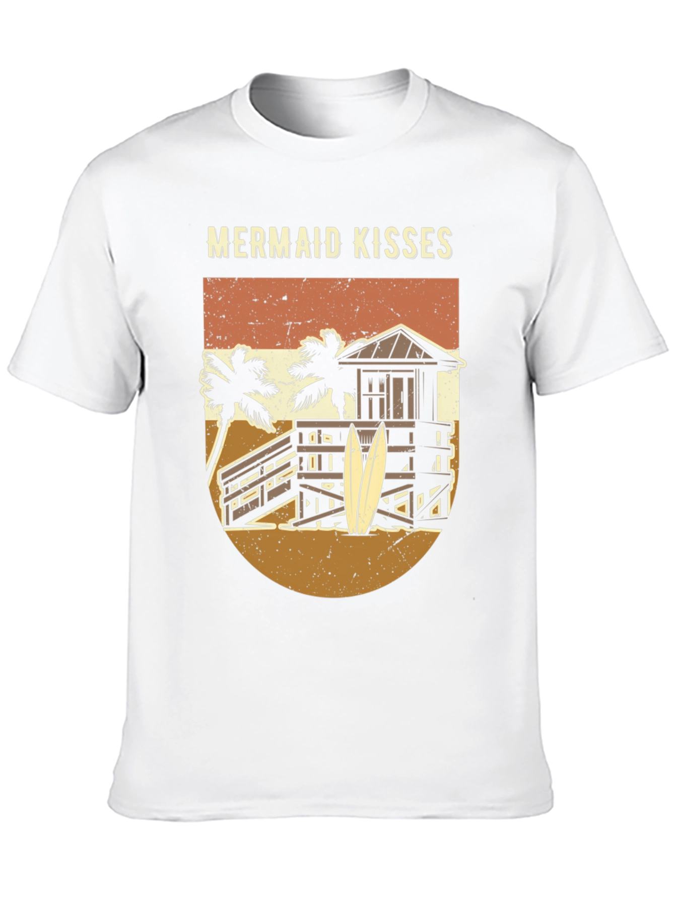 Mermaid Kisses Graphic Tee - Beach Vibes T-Shirt