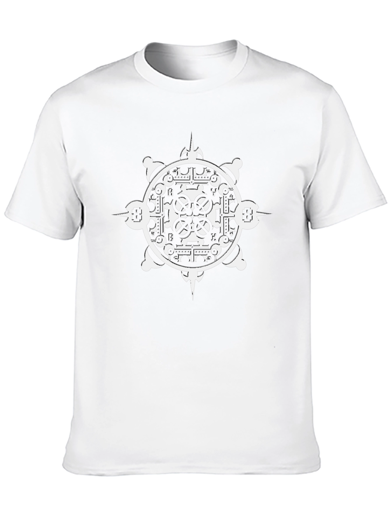 Geometric Print Black T-Shirt