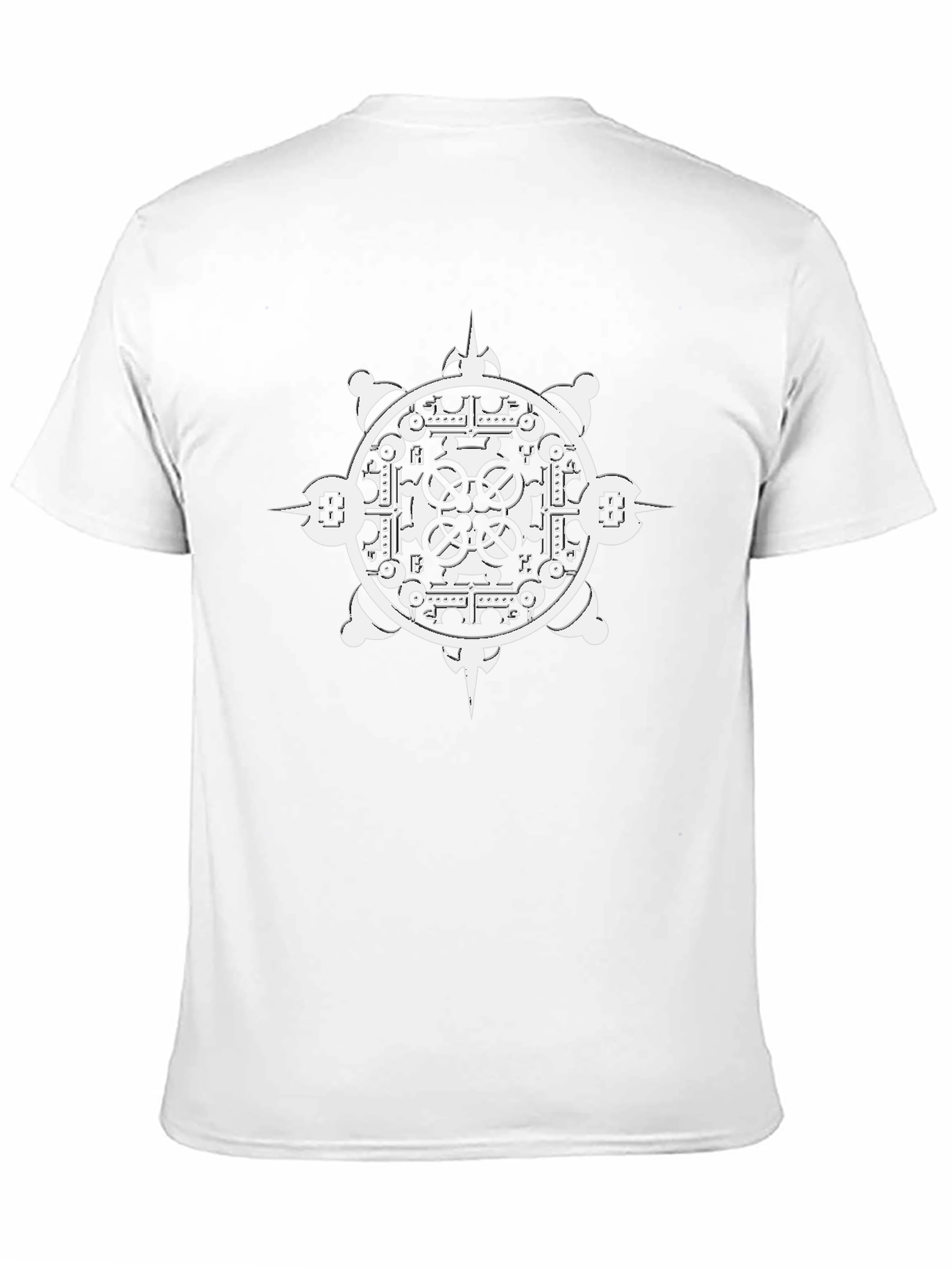 Geometric Print Black T-Shirt