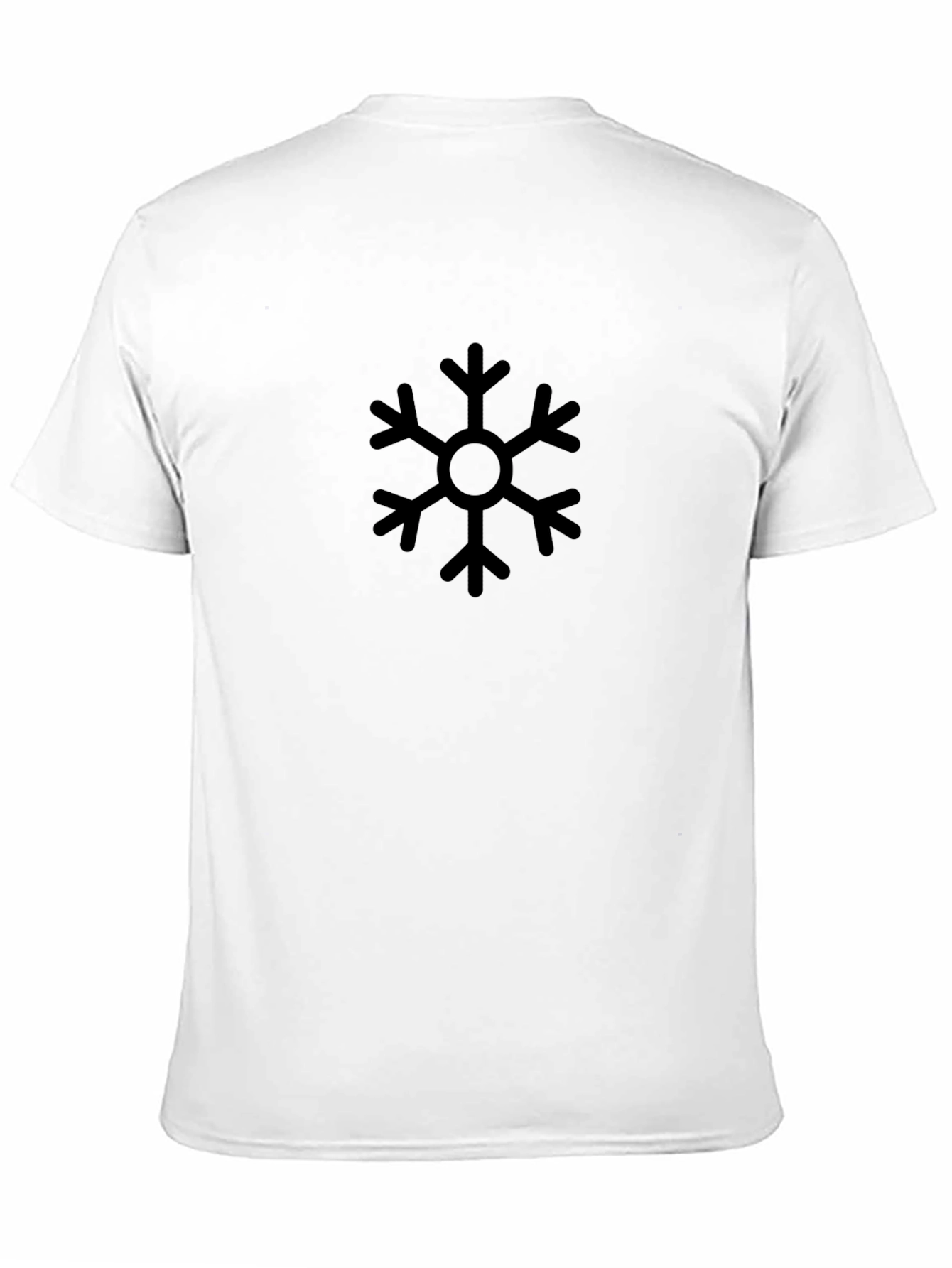 Black Snowflake Graphic Tee - Winter Style